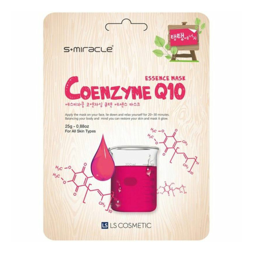 

Маска тканевая для лица S+miracle Coenzyme Q10 Essence Mask увлажняющая 25 г