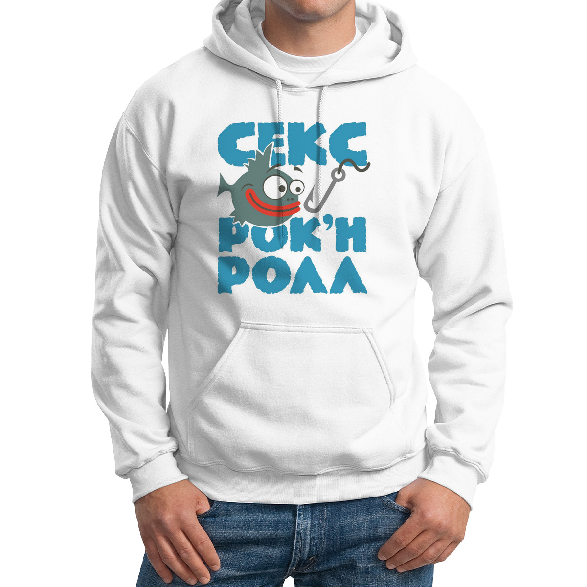 

Худи унисекс CoolPodarok Рок ролл белое 58 RU, CX58M0115874