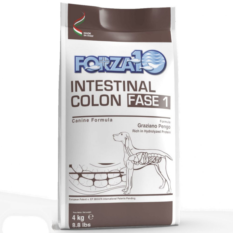 фото Сухой корм для собак forza10 intestinal colitis fase, рыба, 4кг