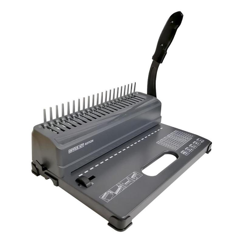

Брошюровщик Office Kit B2112N, А4, А5, 12/450 л., Черный, B2112N