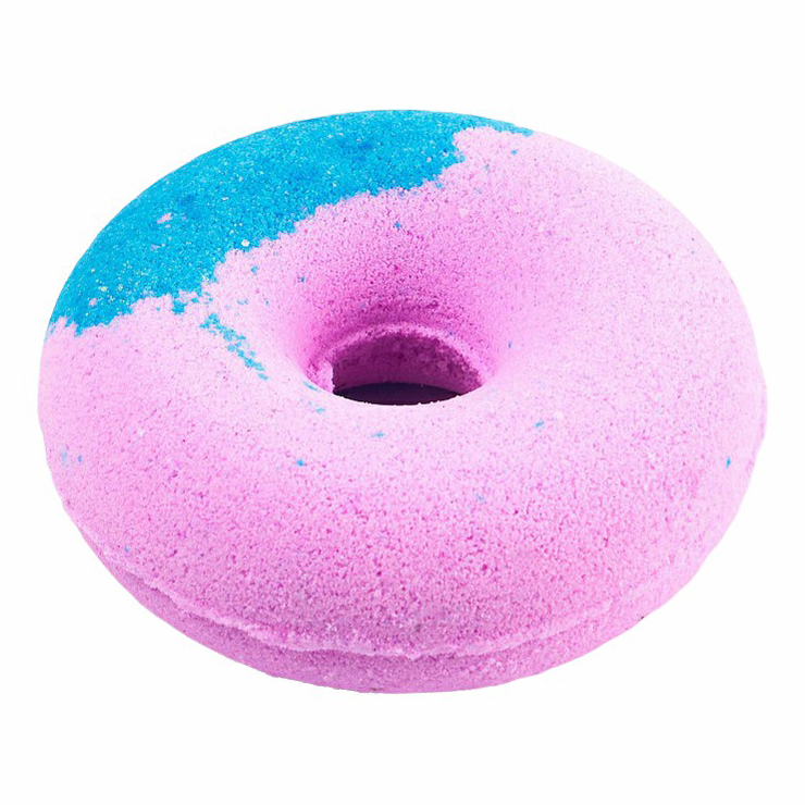 Гейзер для ванны Cafe Mimi Чернично-малиновый пончик 140 г гейзер для ванны cafe mimi настоящая любовь голубой 115г