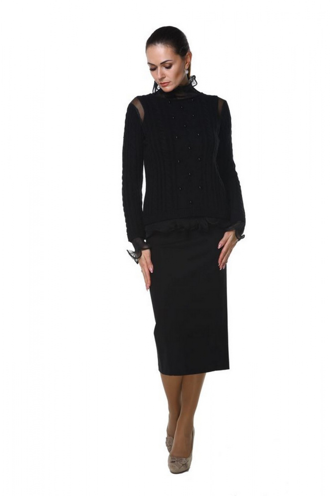 

Водолазка женская Maria Grazia Severi Milano 7611FIL9 черная 46, 7611FIL9