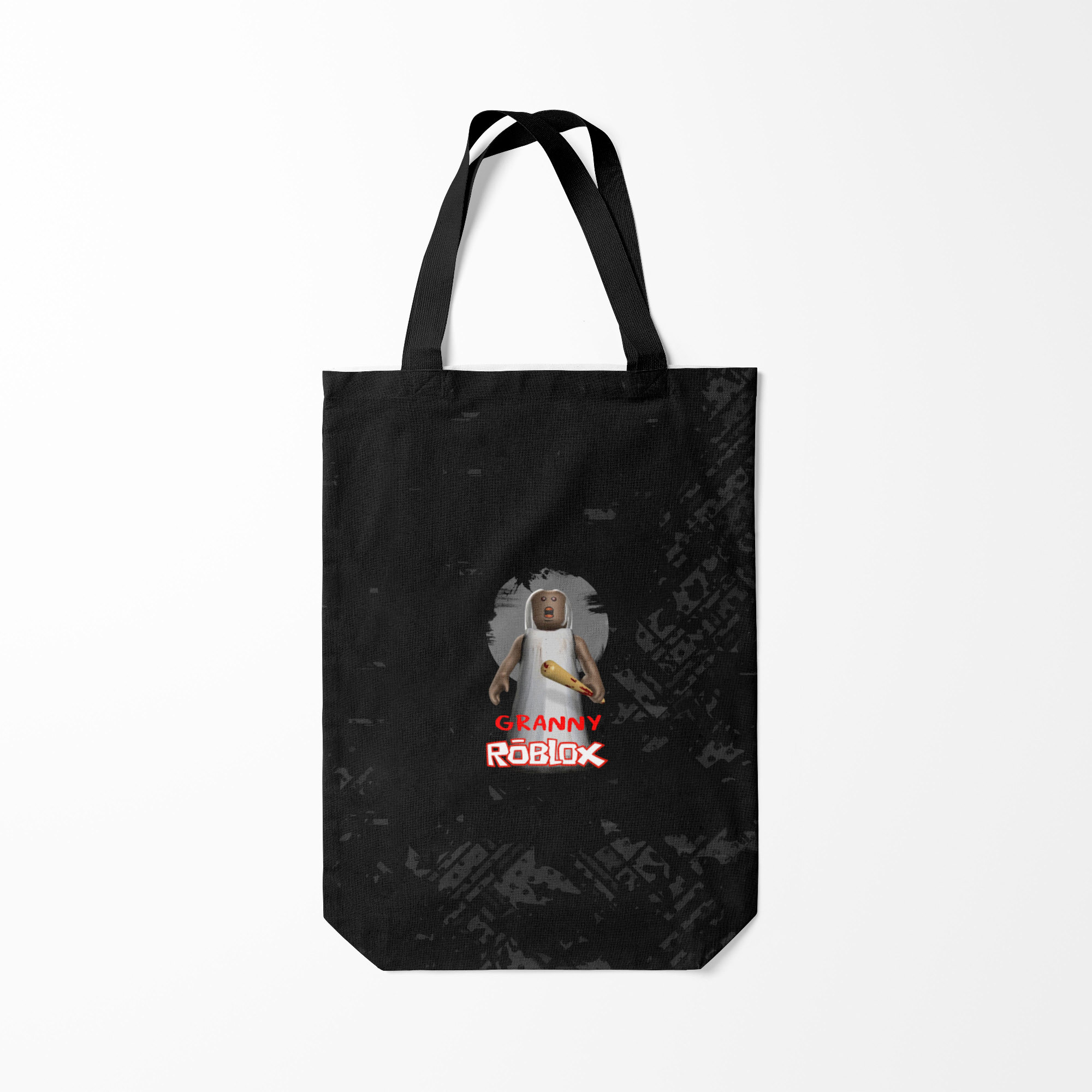 

Сумка шoппер унисекс Burnettie Roblox Granny, черный, Roblox Granny