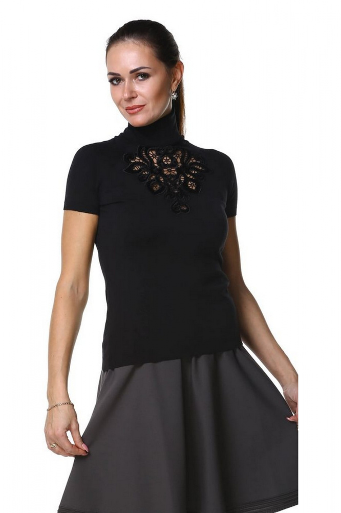 

Водолазка женская Maria Grazia Severi White 7625FI1450 черная L, 7625FI1450