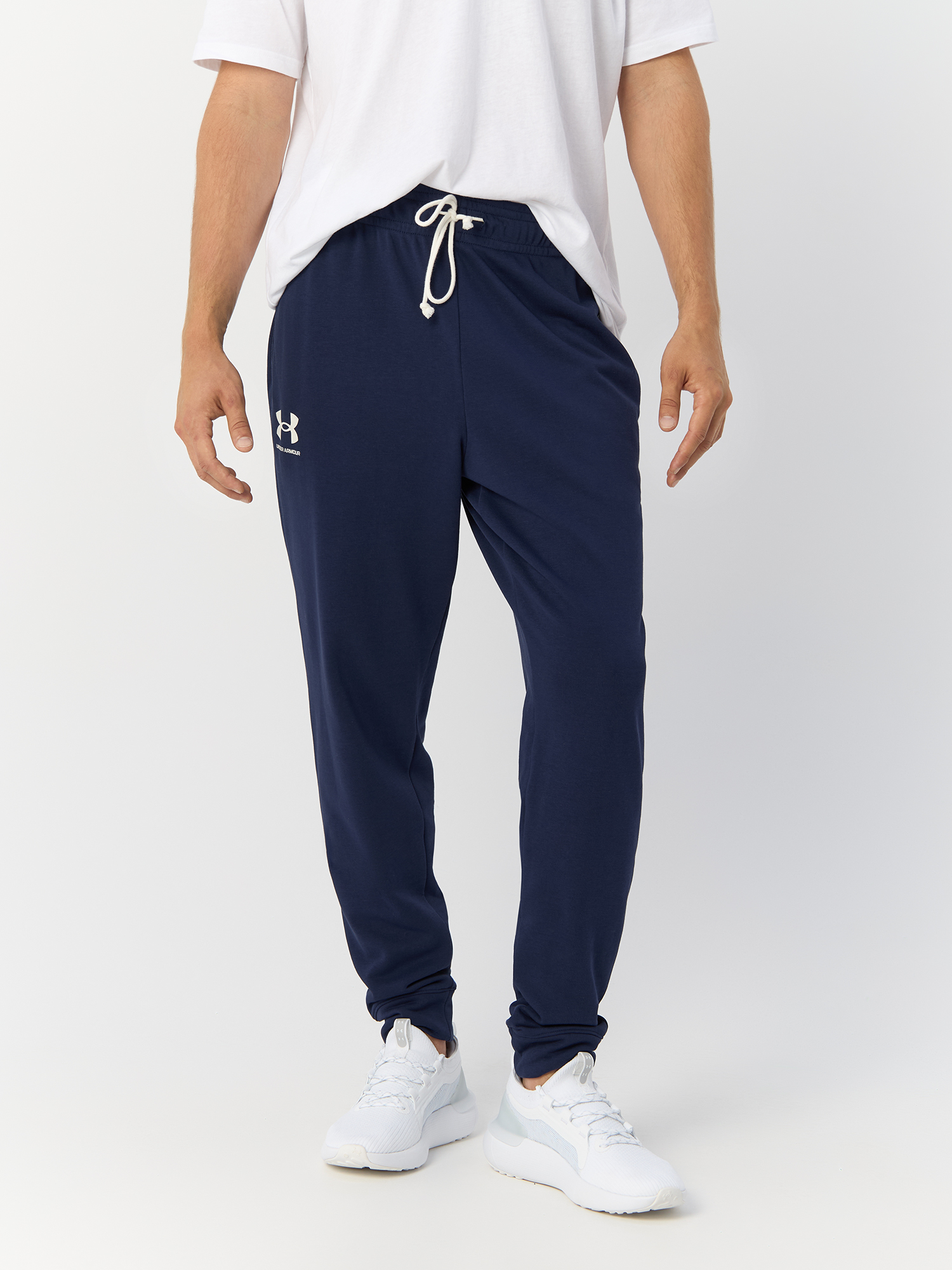 

Спортивные брюки мужские Under Armour 1380843 синие L, Синий, UA Rival Terry Jogger