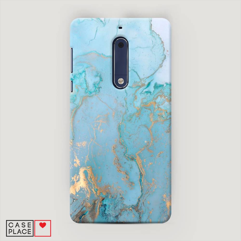 

Чехол Awog "Голубой мрамор рисунок" для Nokia 5, 120220-2