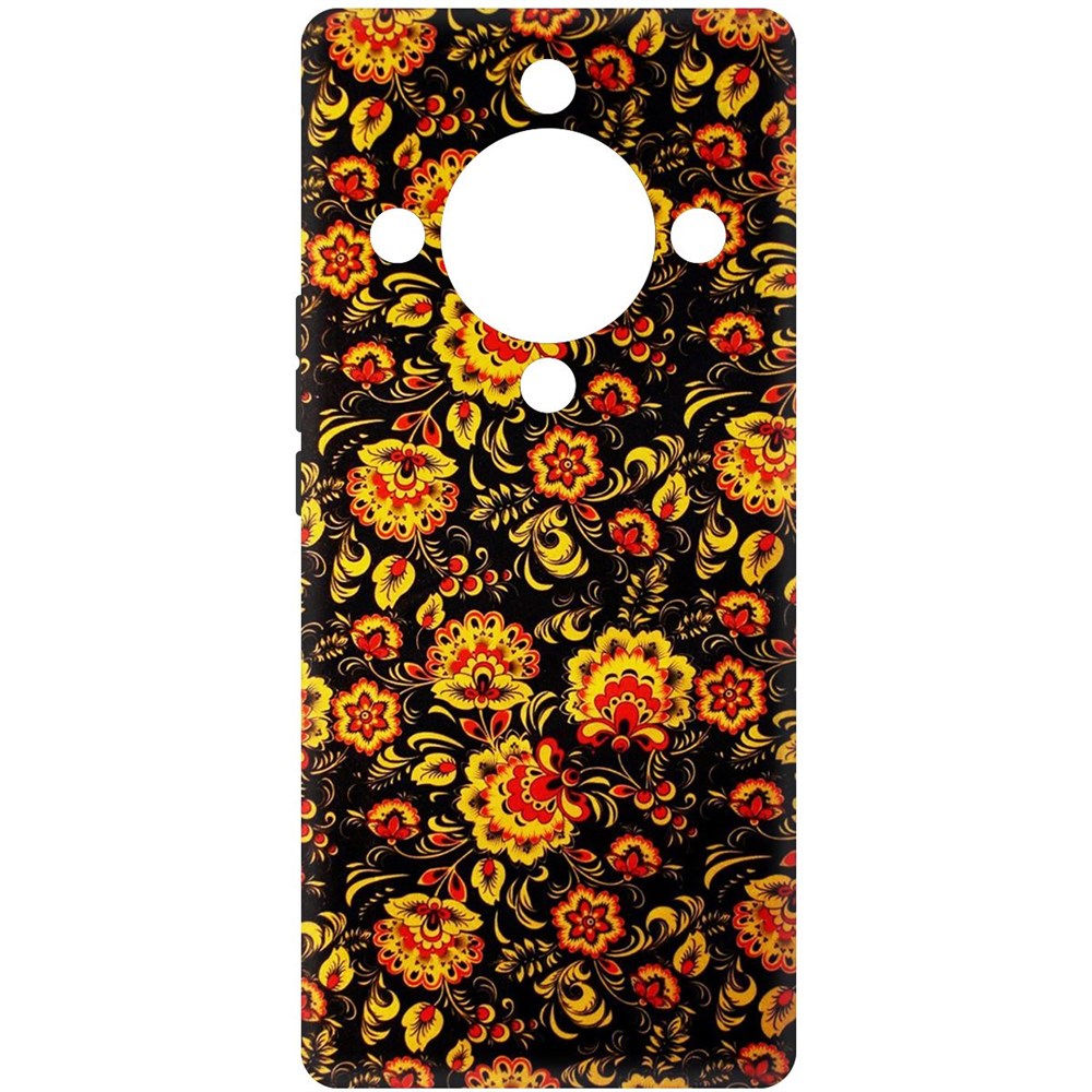 Чехол-накладка Krutoff Soft Case Хохлома для Honor Magic 5 Lite черный