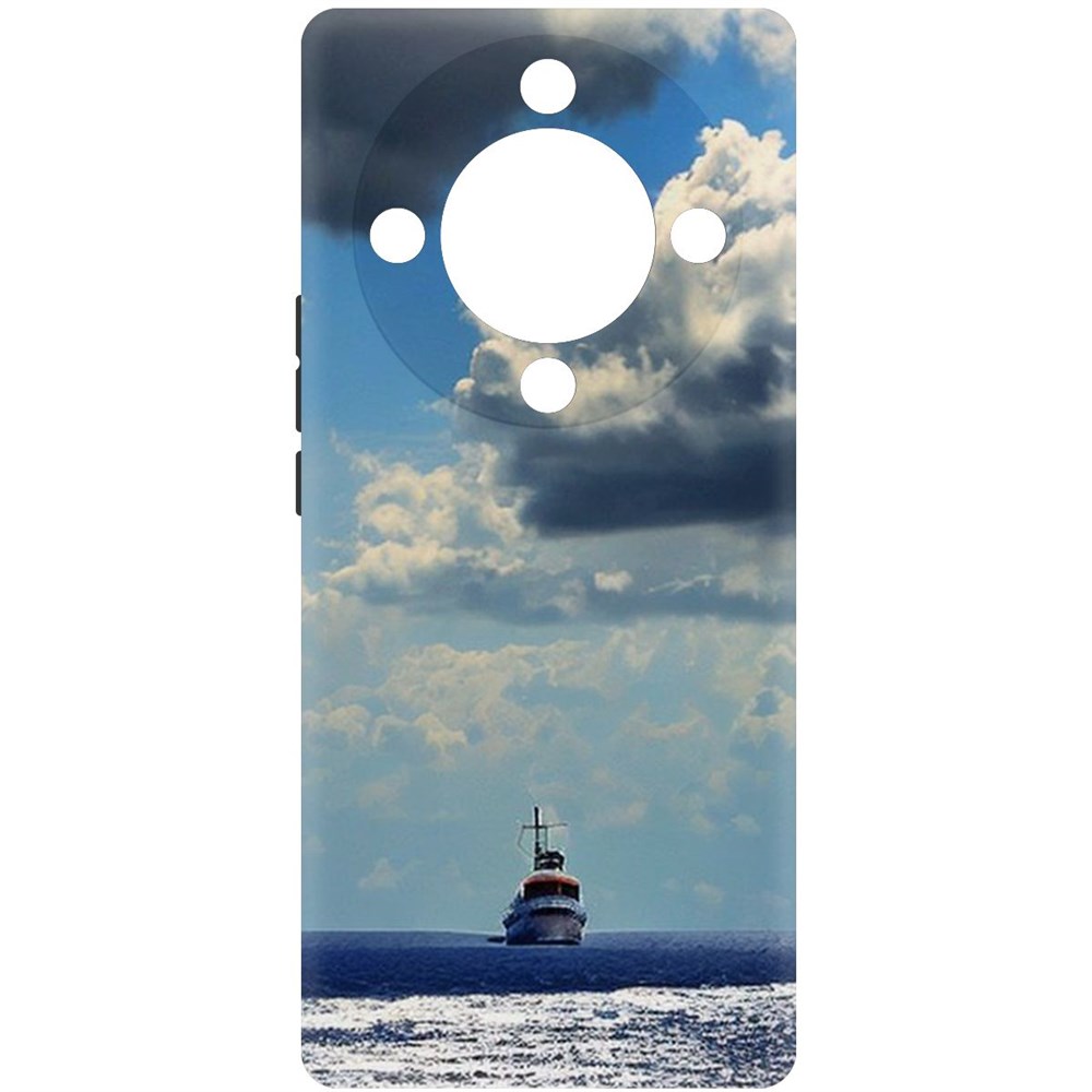 

Чехол-накладка Krutoff Soft Case Море для Honor Magic 5 Lite черный