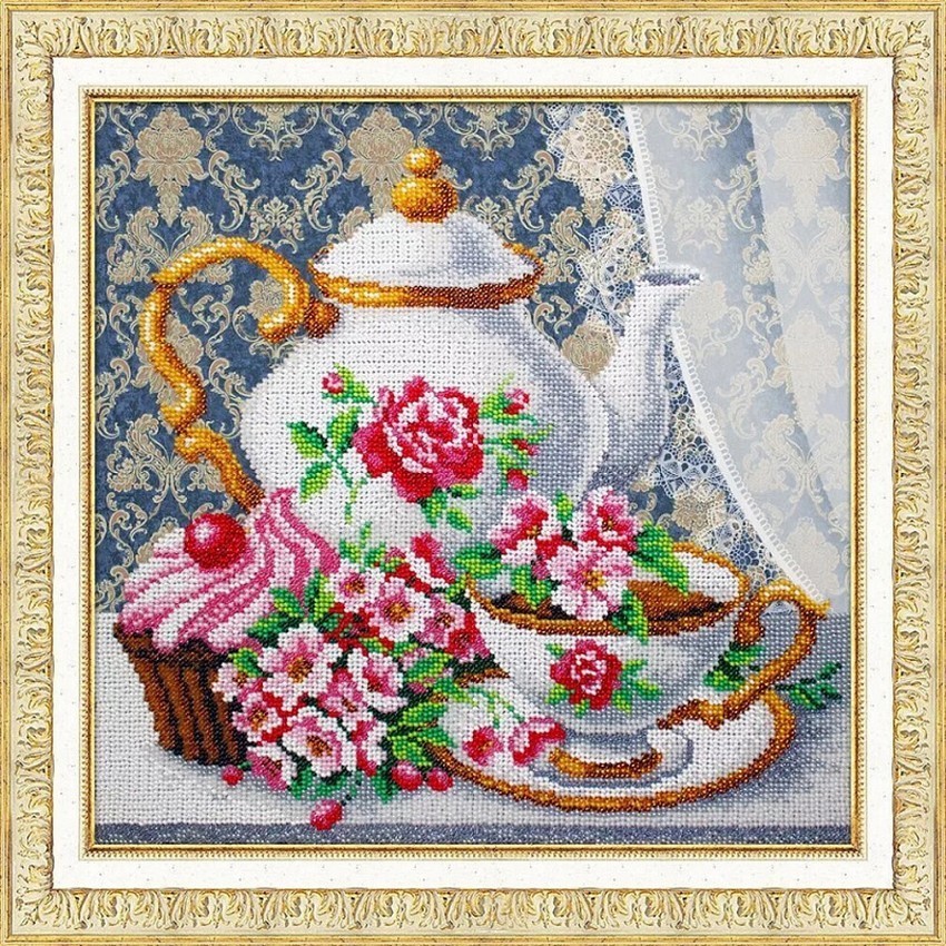 

Вышивка бисером Чай ПТ-Б1312, 30x30 см от
