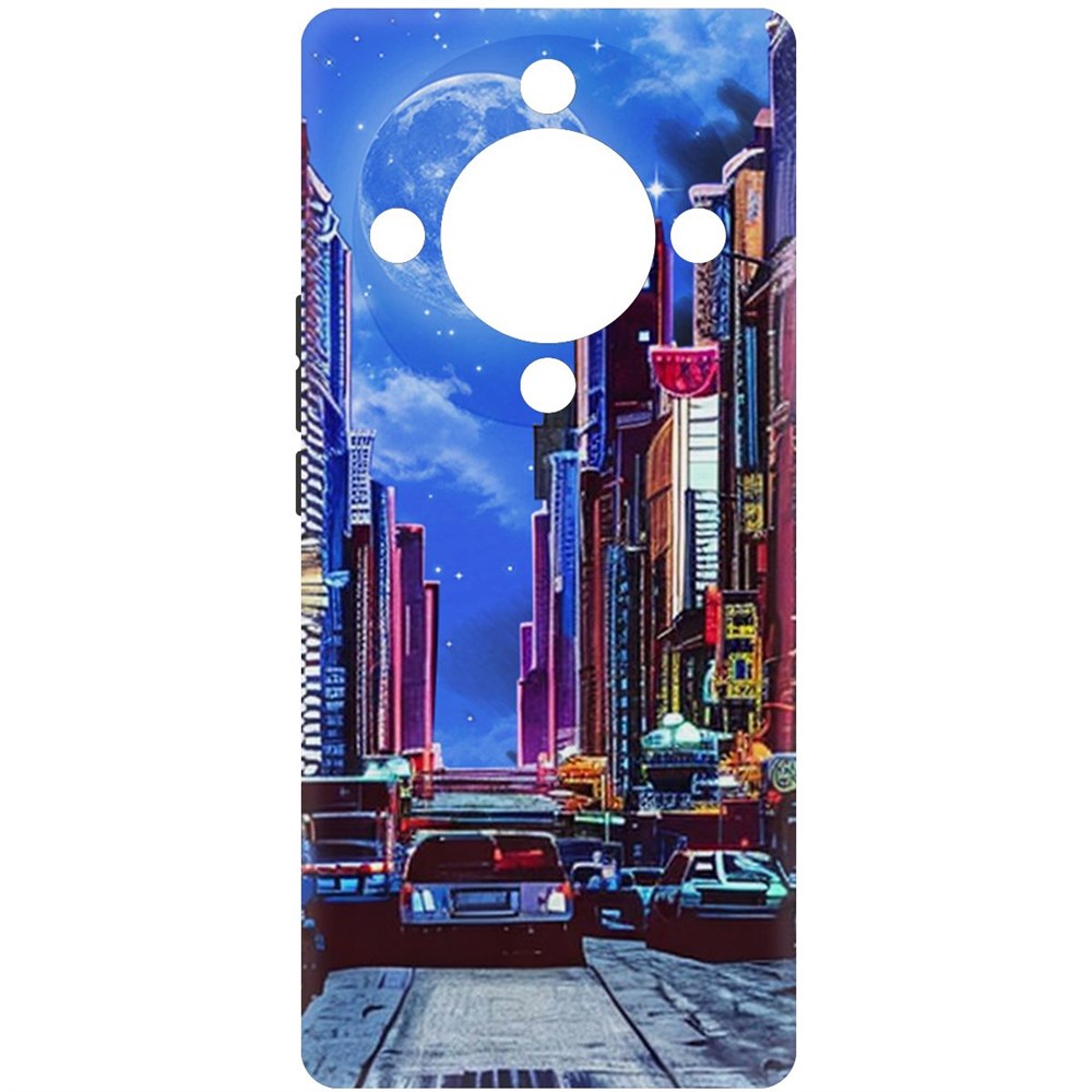 

Чехол-накладка Krutoff Soft Case Ночной город для Honor Magic 5 Lite черный
