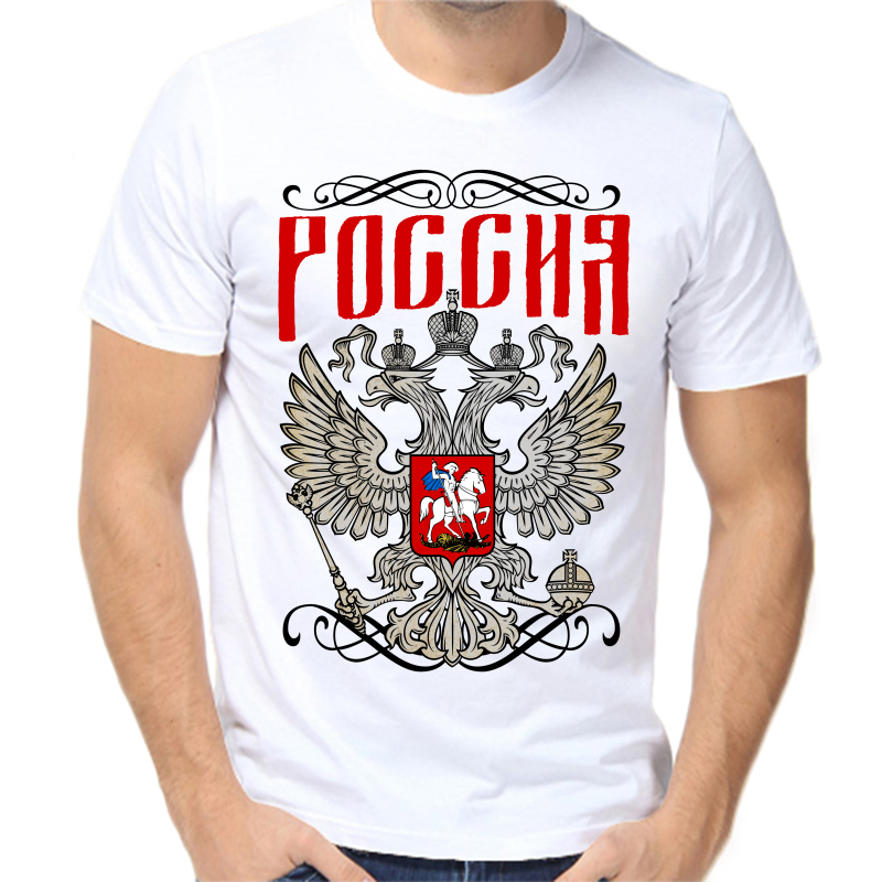 

Футболка мужская белая 70 р-р с Путиным Россия, Белый, fm_rossiya