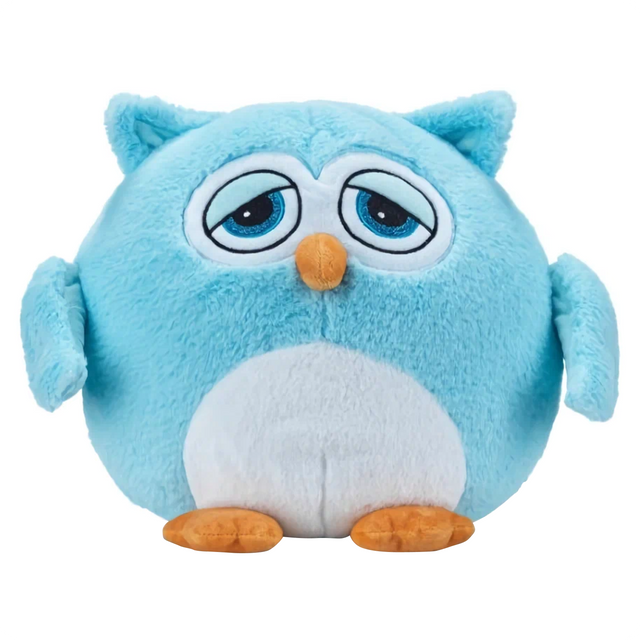 Мягкая игрушка MishaExpo Сова с пледом голубая atoy002 мягкая игрушка плюш ленд сова голубой 11 см