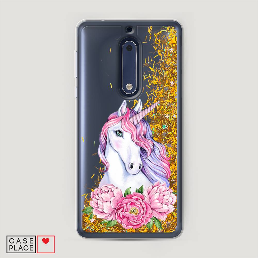 

Чехол Awog "Единорог с пионами" для Nokia 5, 120290-1