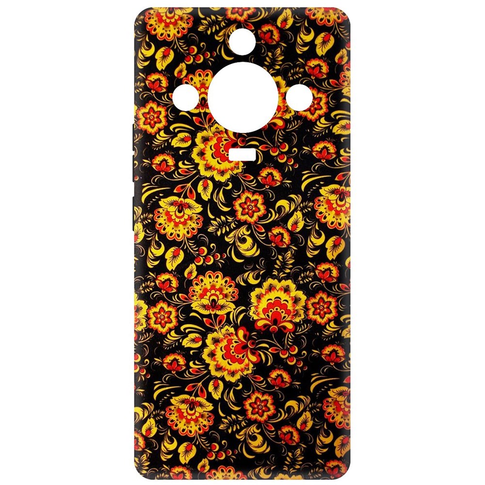 

Чехол-накладка Krutoff Soft Case Хохлома для Realme 11 Pro черный