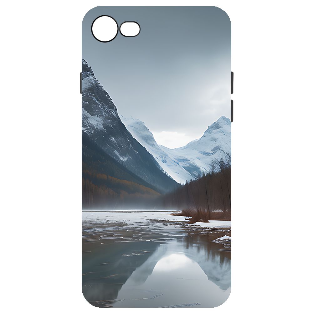 

Чехол-накладка Krutoff Soft Case Весенняя оттепель для iPhone 7/8 черный