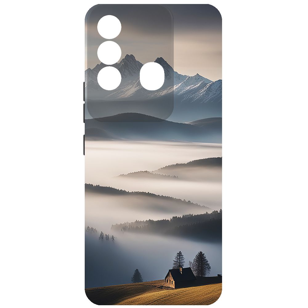

Чехол-накладка Krutoff Soft Case Туман для Itel Vision 3 Plus черный