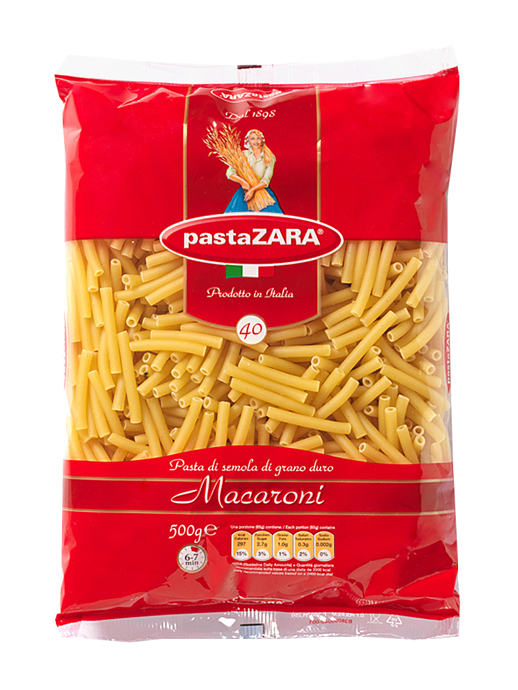 Макароны Pasta Zara трубочки 500 г