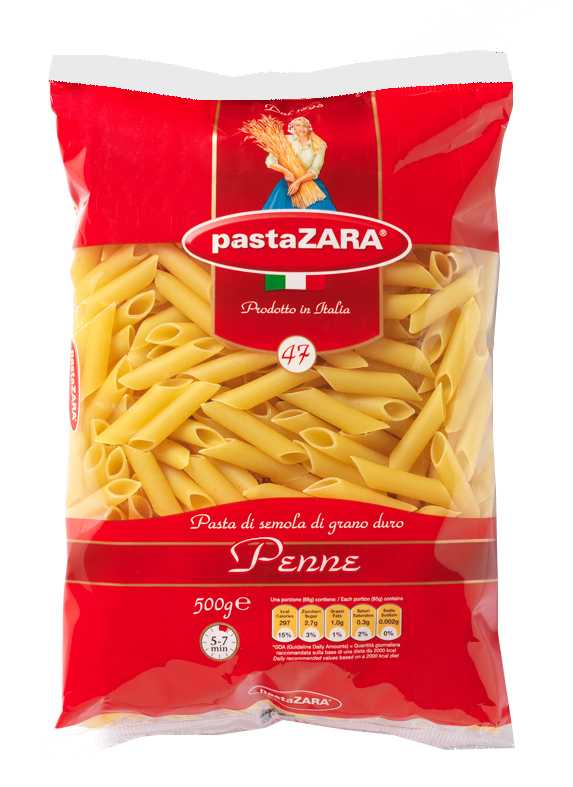 

Макароны Pasta Zara перья 500 г