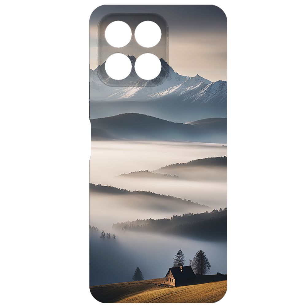 

Чехол-накладка Krutoff Soft Case Туман для Honor X6 черный