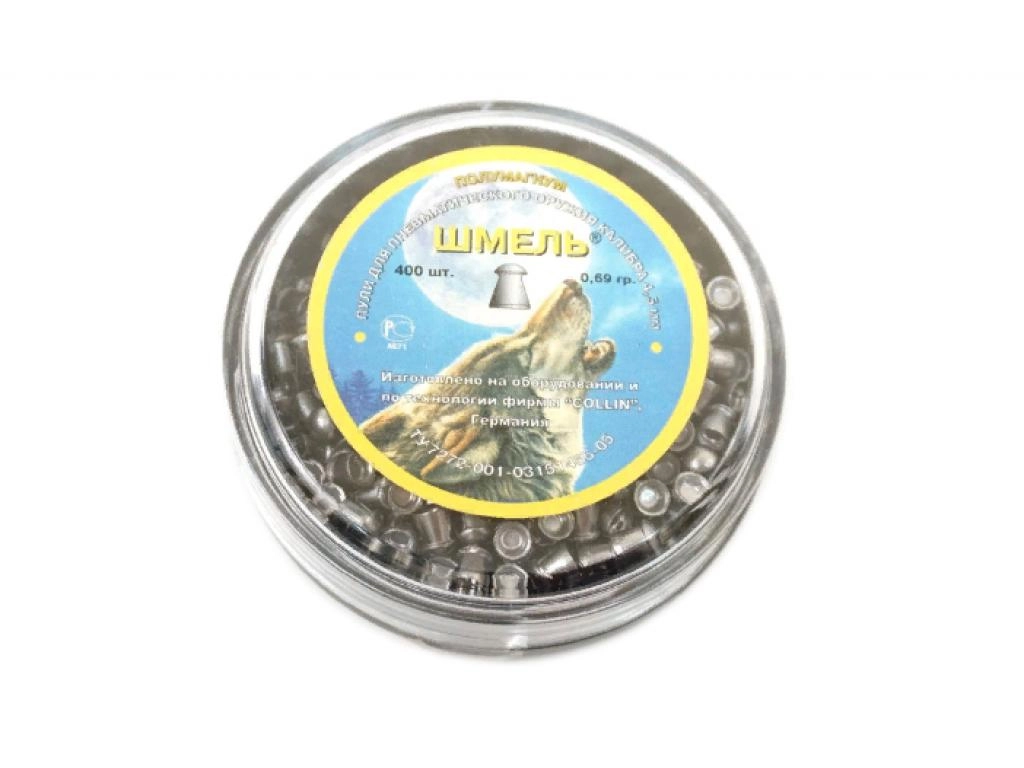 

Пули пневматические Шмель Полумагнум 4,5 мм 0,69 грамма (350 шт.)
