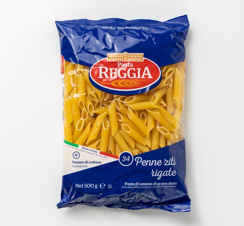 Макаронные изделия Reggia перья №34 из твердых сортов пшеницы 500 г