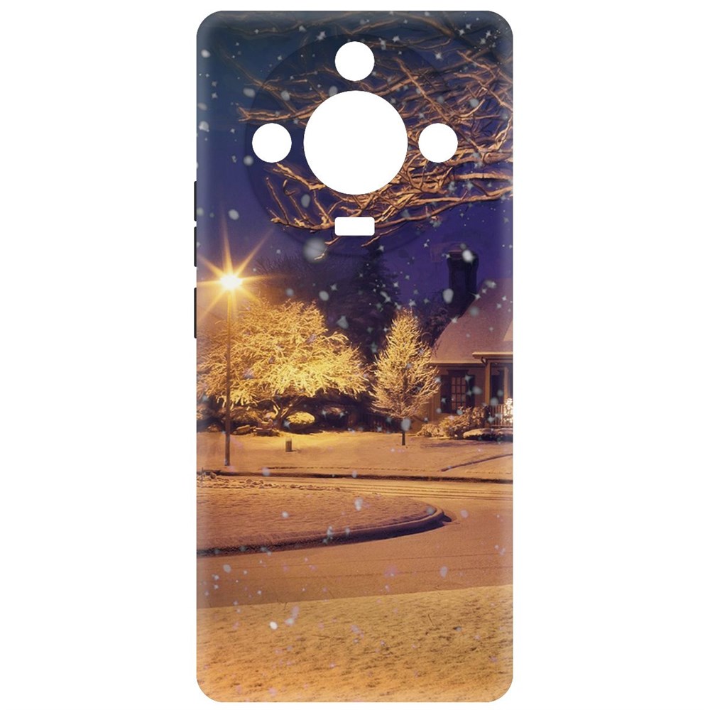 

Чехол-накладка Krutoff Soft Case Зимняя сказка для Realme 11 Pro+ черный