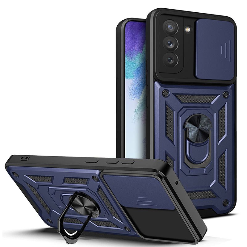 

Чехол с кольцом Bumper Case для Samsung Galaxy S21 FE (синий)