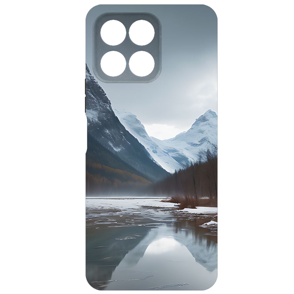 

Чехол-накладка Krutoff Soft Case Весенняя оттепель для Honor X6 черный