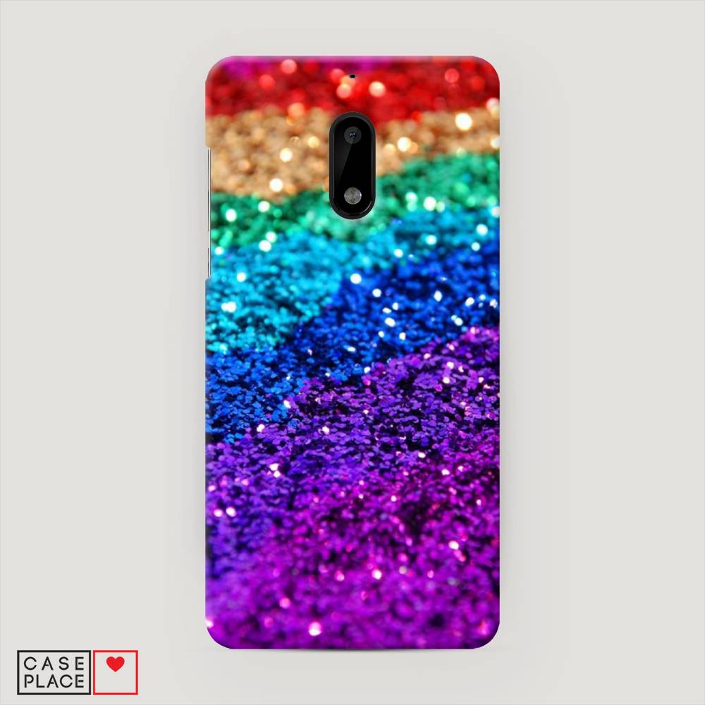 

Чехол Awog "Блестящая радуга рисунок" для Nokia 6, 120320-2