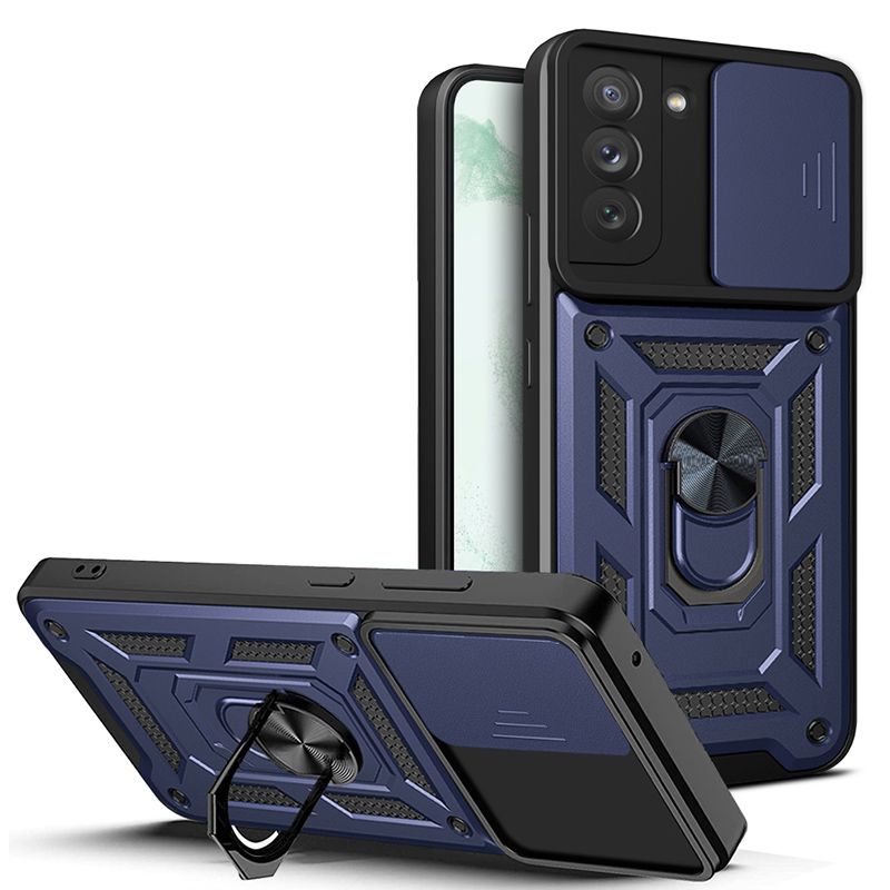 

Чехол с кольцом Bumper Case для Samsung Galaxy S22+ (синий)