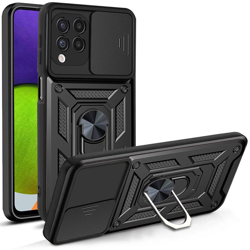 

Чехол с кольцом Bumper Case для Samsung Galaxy A22 (черный)