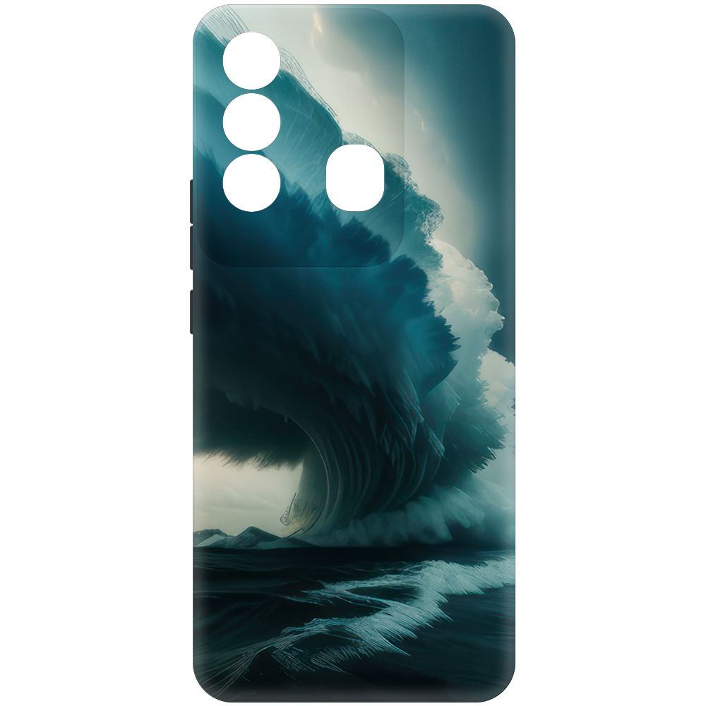 

Чехол-накладка Krutoff Soft Case Торнадо для Itel P38 Pro черный