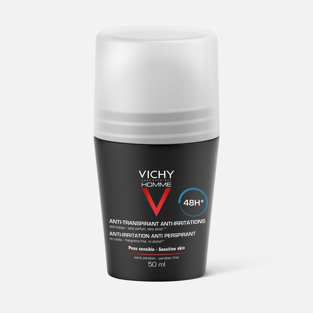 Дезодорант-антиперспирант VICHY Homme 48H Peau Sensible для чувствительной кожи 50 мл