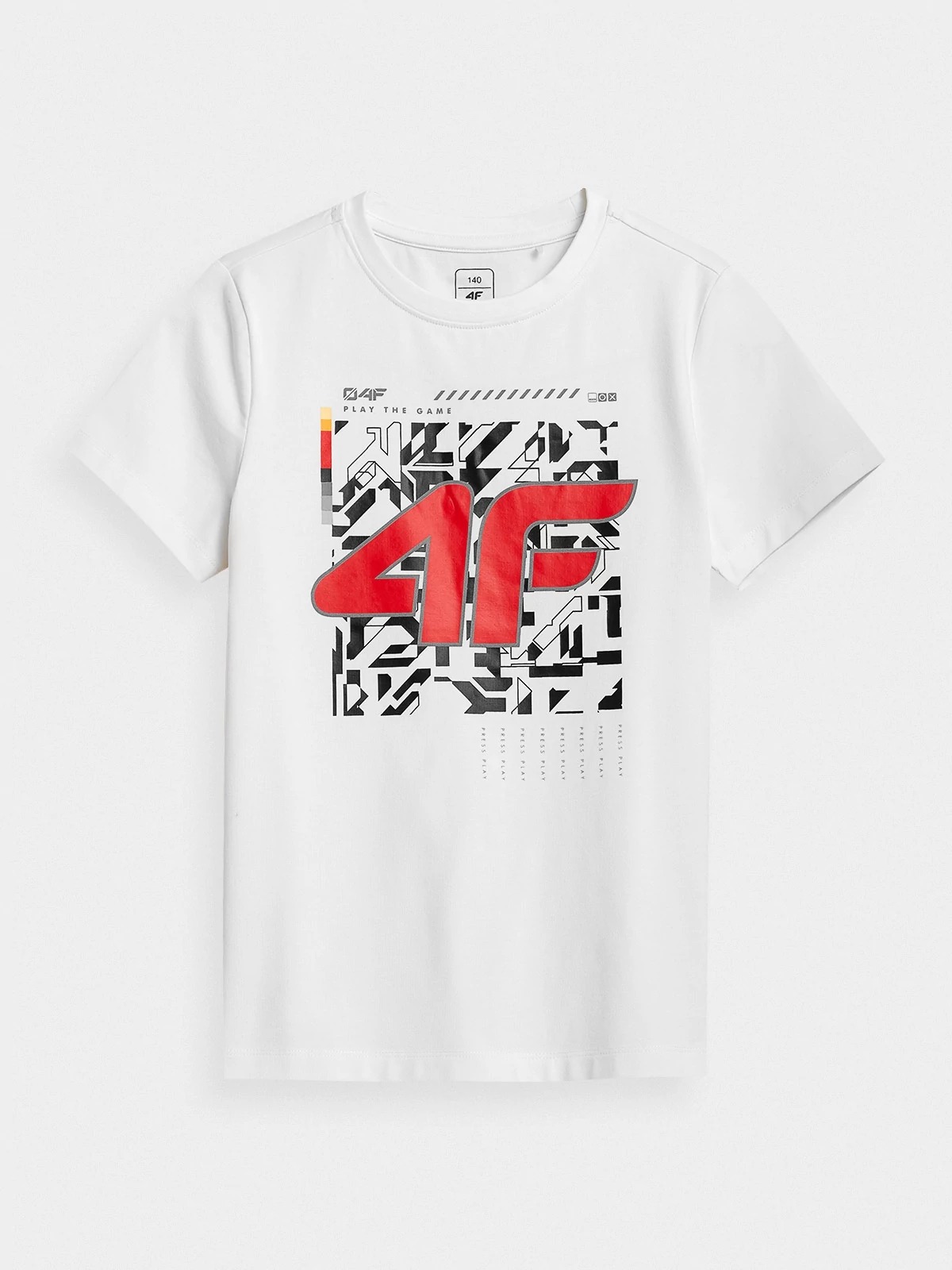 фото Футболка 4f boy's t-shirts hjz21-jtsm008-10s цв.белый р. 158
