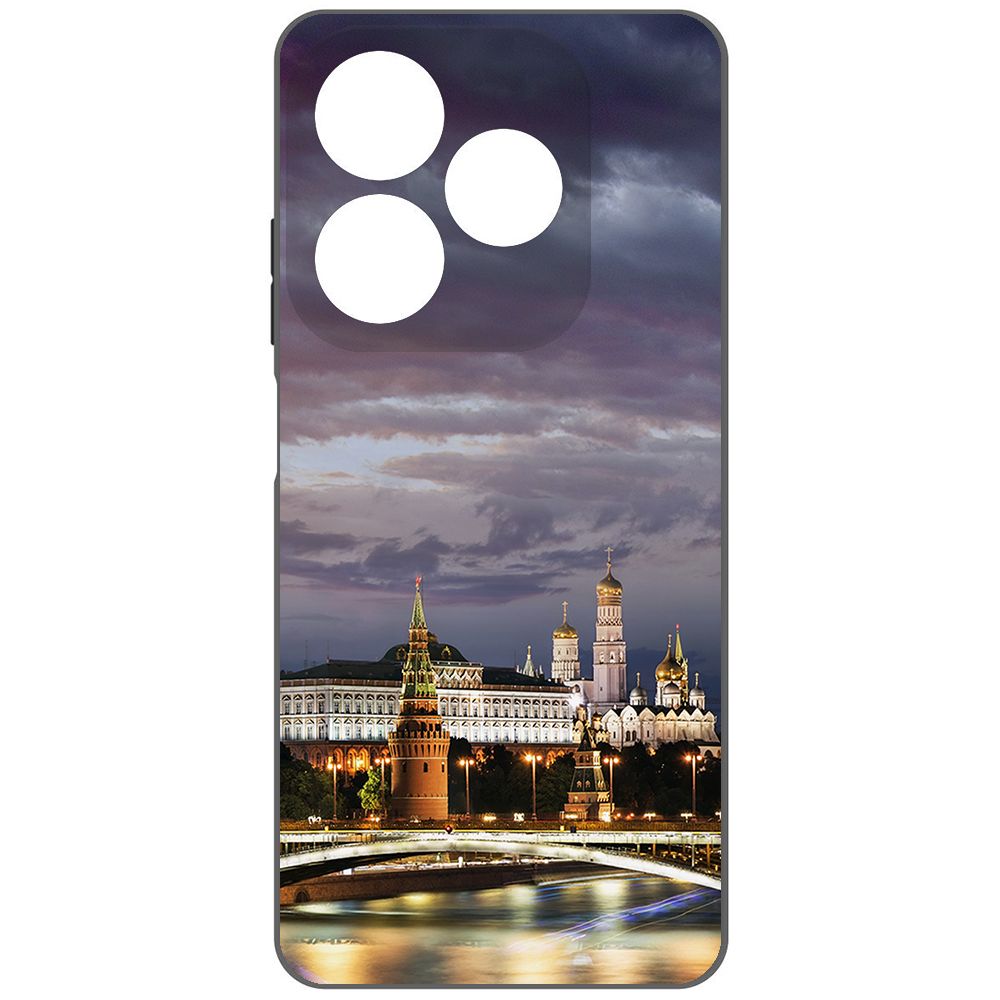 

Чехол-накладка Krutoff Soft Case Россия, Московский Кремль для INFINIX Smart 8 Pro черный