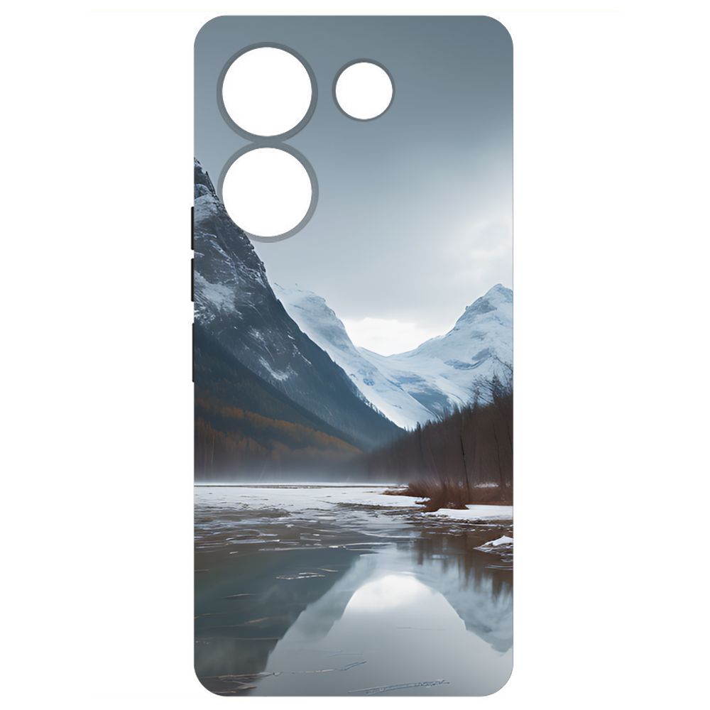 

Чехол-накладка Krutoff Soft Case Весенняя оттепель для Tecno Camon 20 Pro черный