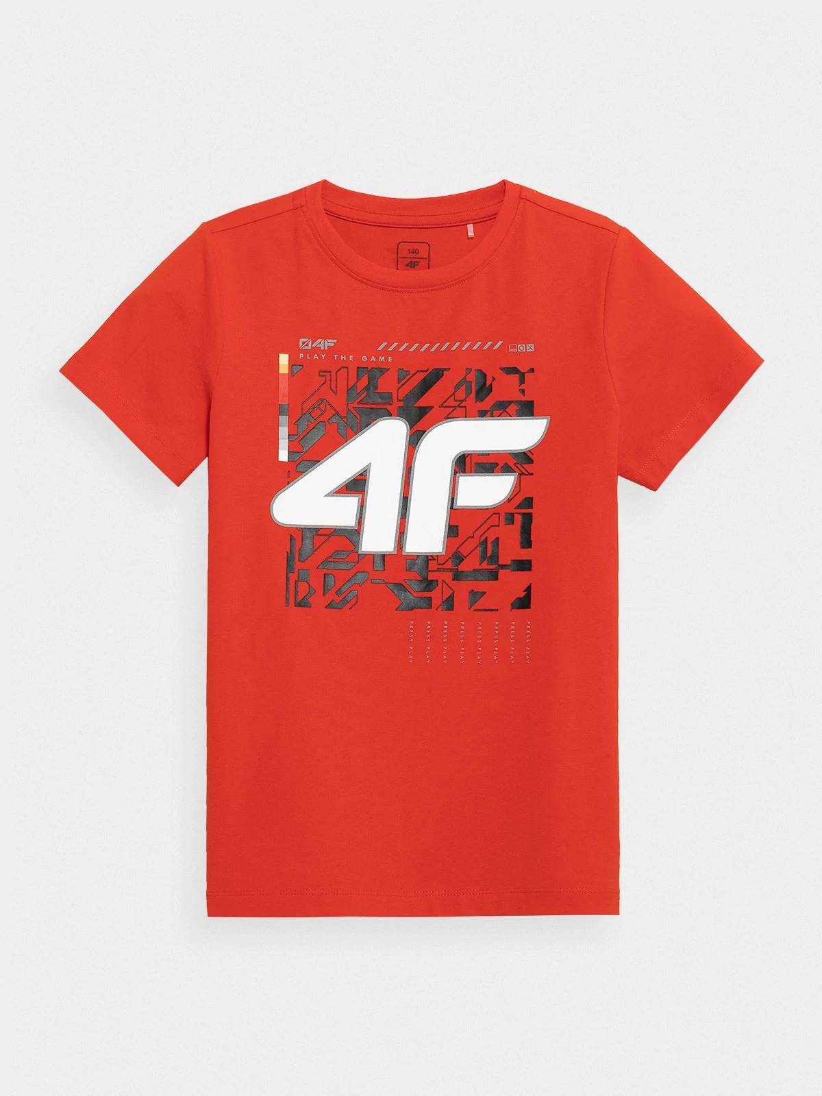 фото Футболка 4f boy's t-shirts hjz21-jtsm008b-62s цв.красный р. 134