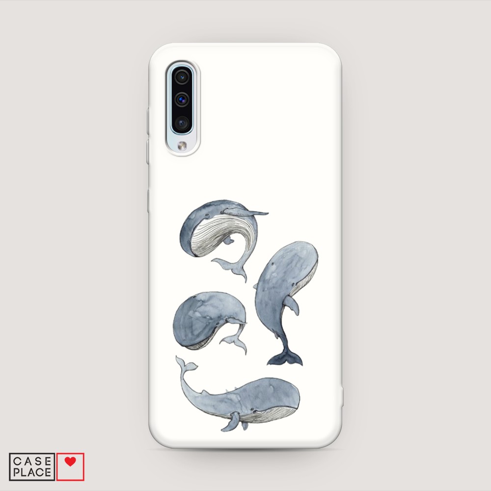 

Матовый силиконовый чехол "Киты" на Samsung Galaxy A30s