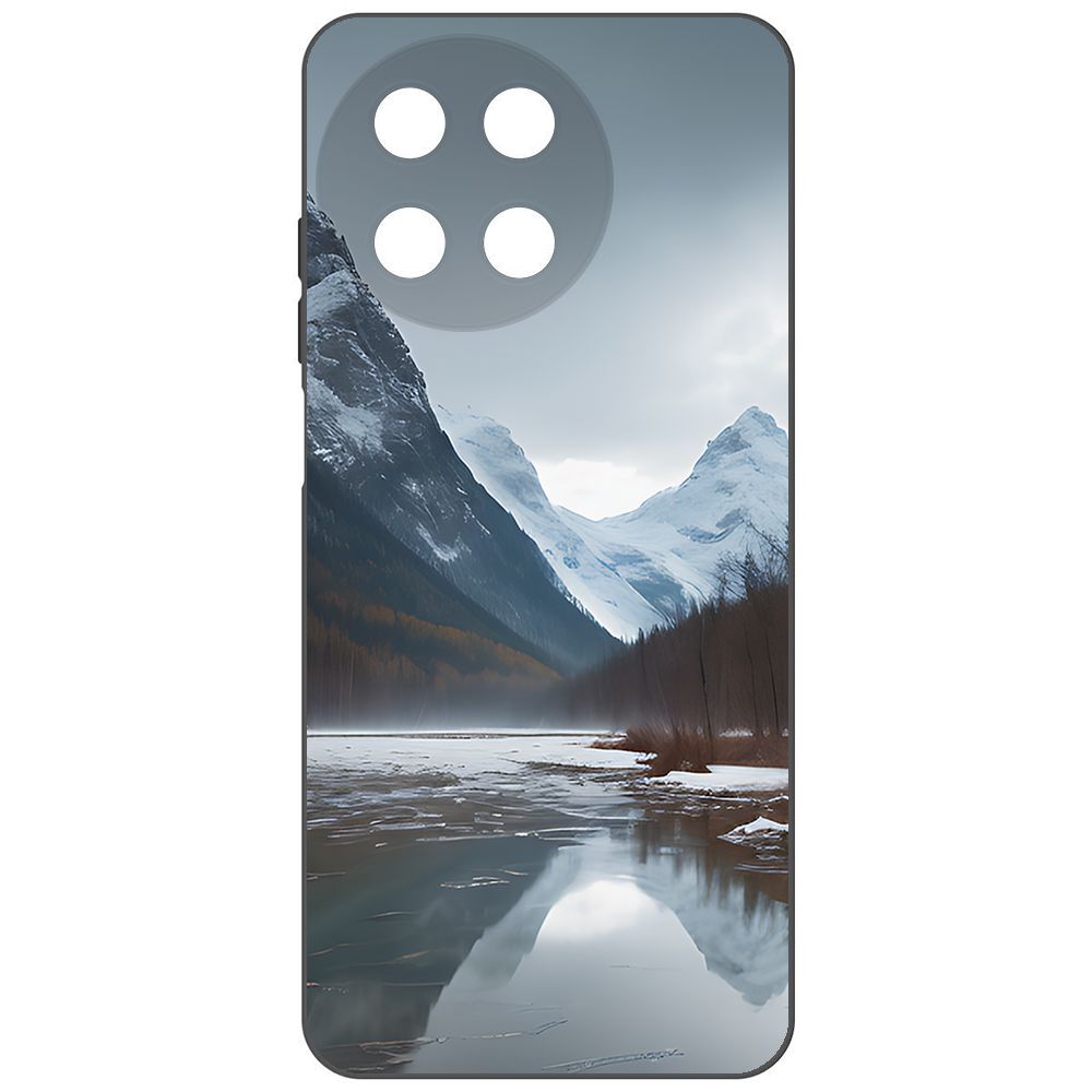 

Чехол-накладка Krutoff Soft Case Весенняя оттепель для Realme 11 4G черный