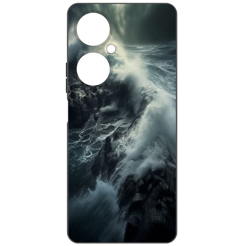 

Чехол-накладка Krutoff Soft Case Шторм для Huawei Nova 11i черный