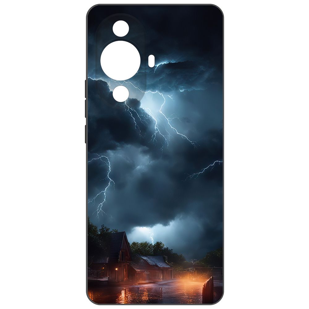 

Чехол-накладка Krutoff Soft Case Ночная гроза для Huawei Nova 11 Pro черный