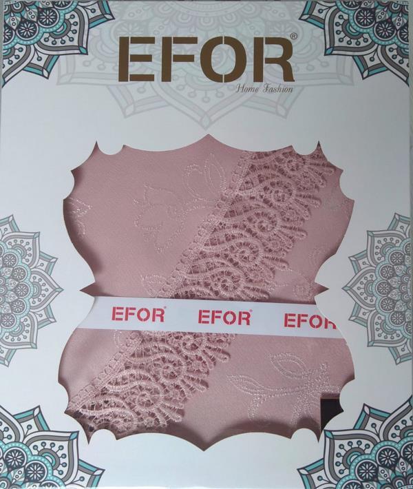 

Скатерть Efor 160хQ Круглая, пудровый, Розовый