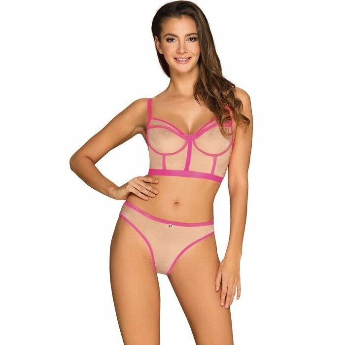

Стильный комплект нижнего белья Nudelia Obsessive бежевый S-M, 235492