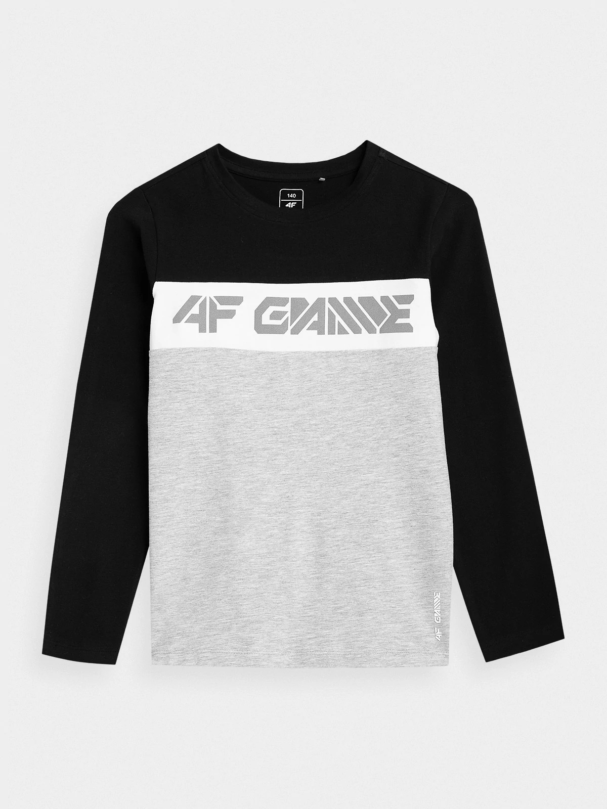 

Лонгслив 4F BOY'S LONGSLEEVES HJZ21-JTSML004-20S цв.серый р. 140, HJZ21-JTSML004-20S