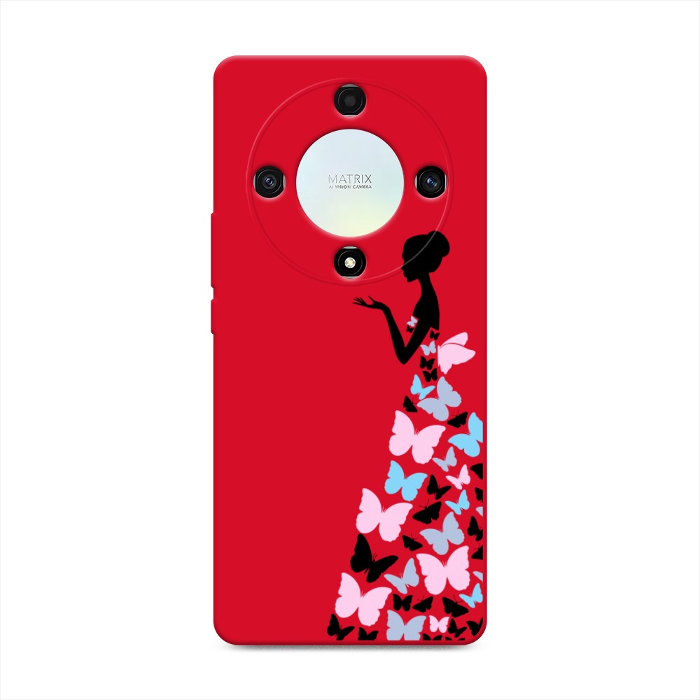 

Чехол Awog на Honor X9A "Платье из бабочек", Белый;розовый, 6120853-1