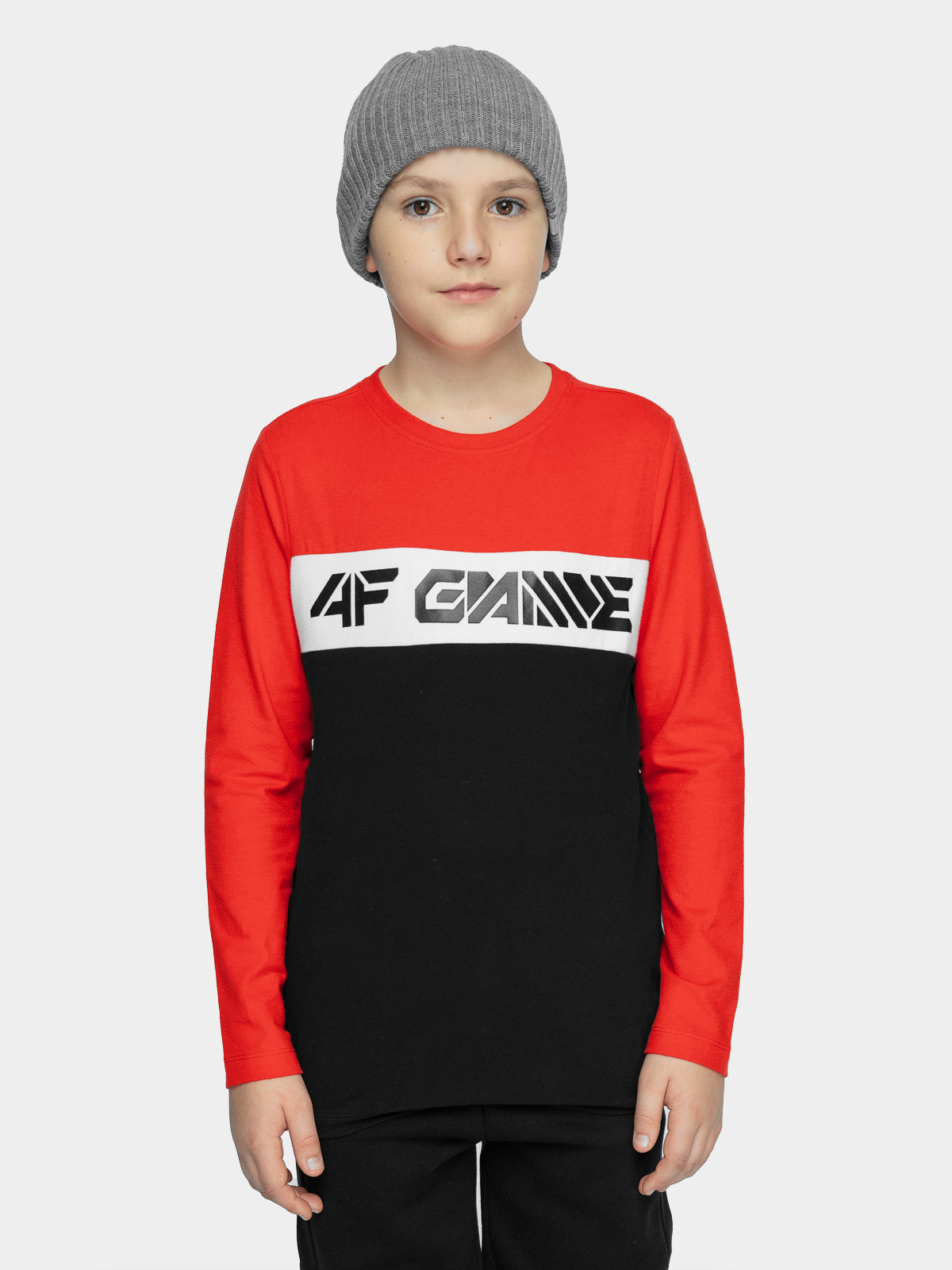 

Лонгслив 4F BOY'S LONGSLEEVES HJZ21-JTSML004A-62S цв.красный р. 152, HJZ21-JTSML004A-62S