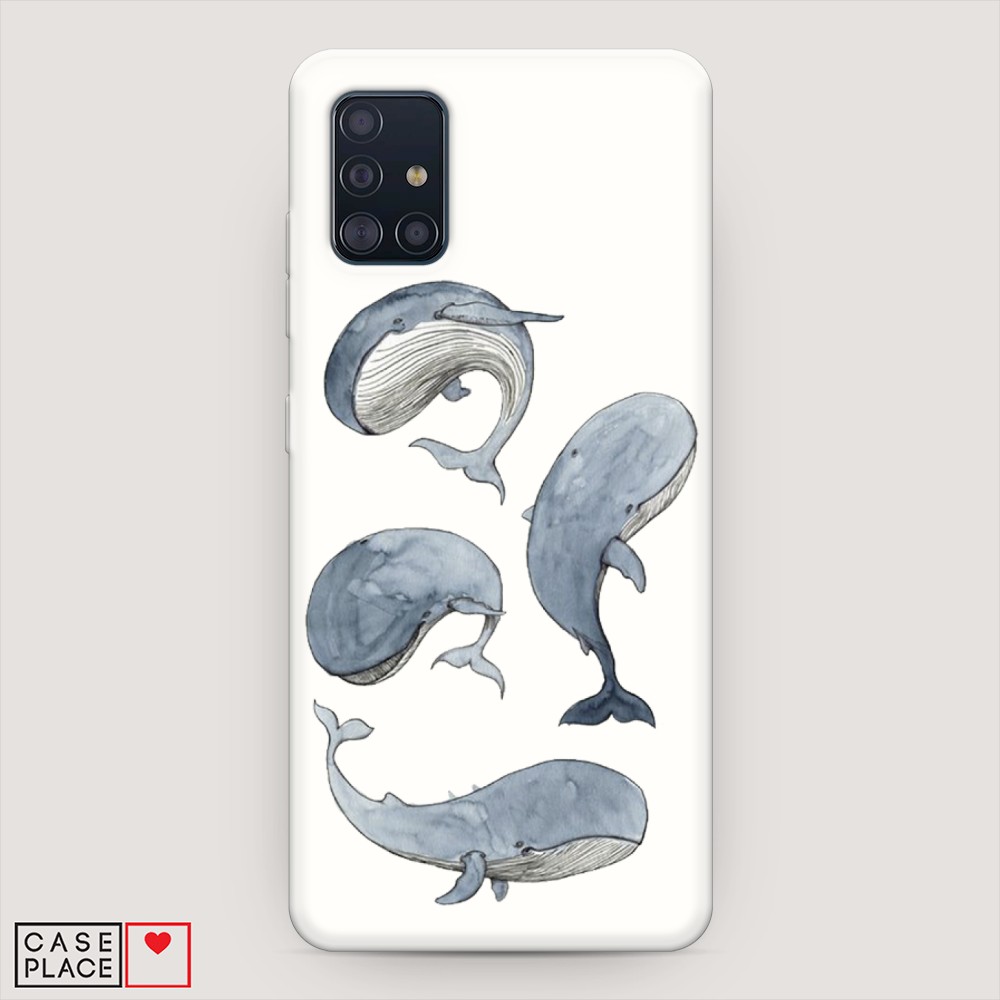 

Чехол Awog на Samsung Galaxy A51 "Киты", 28957-1