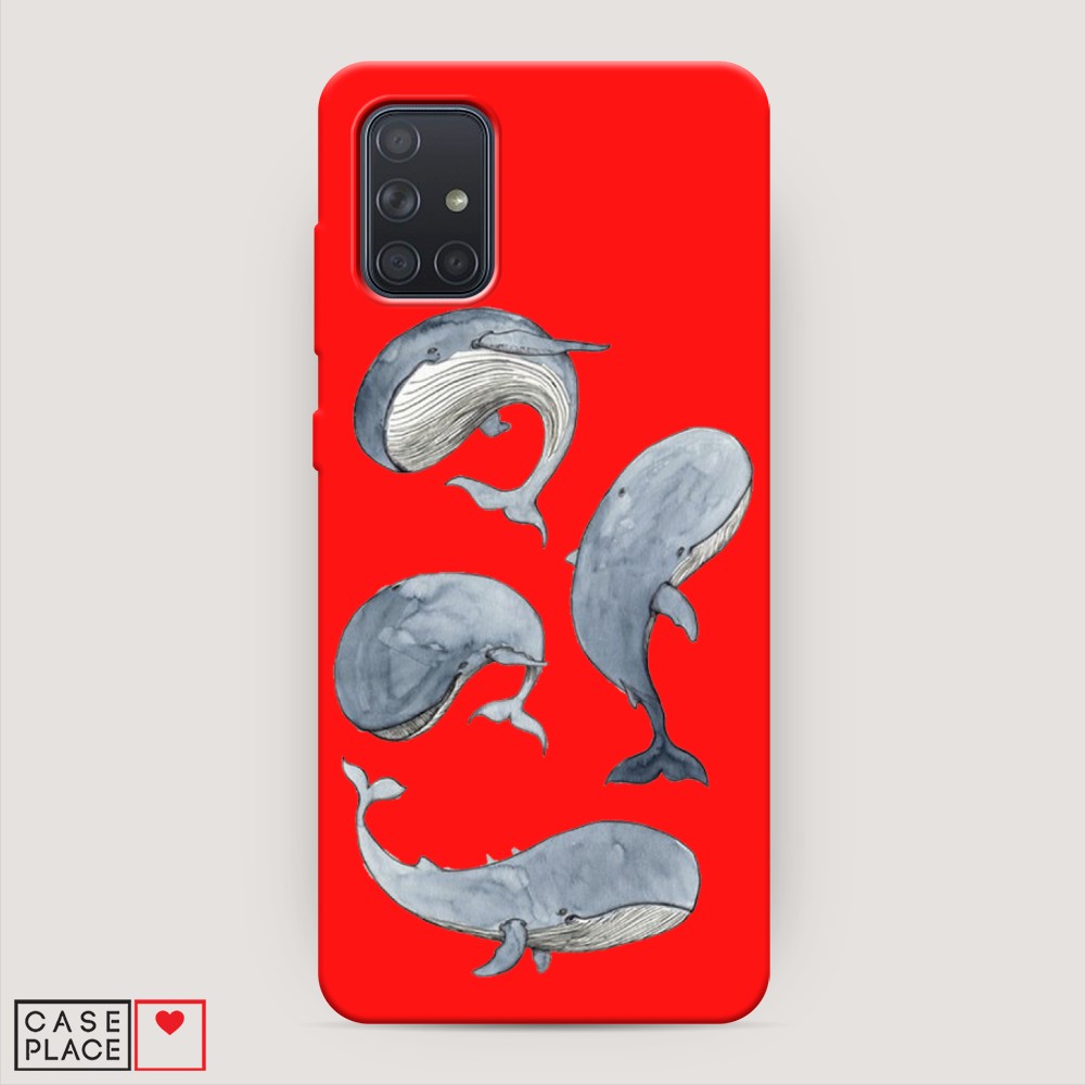 

Чехол Awog на Samsung Galaxy A71 4G "Киты", Разноцветный, 29053-1