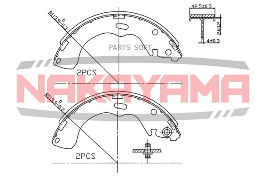 

Колодки Тормозные Барабанные Задние Mazda 626 Gf 98-