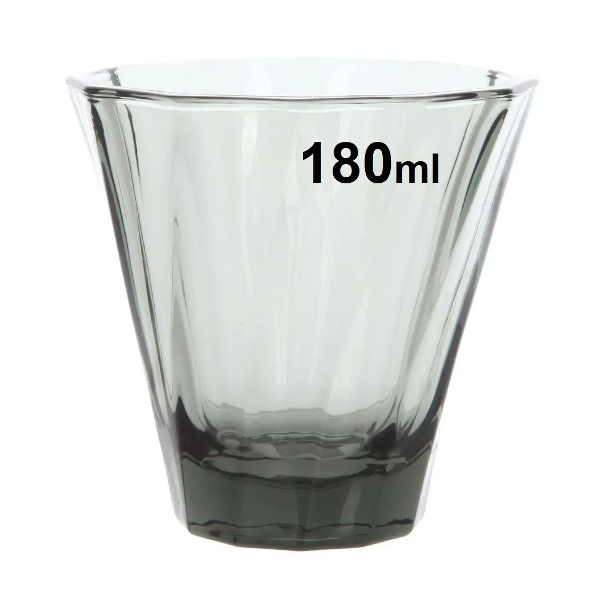 Стакан Loveramics Urban Glass 180ml Twisted Cappuchino Glass, цвет черный